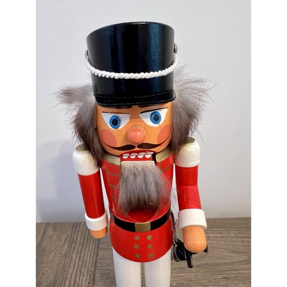 Vintage German NUTCRACKER VEB Holz und Drechslerwaren Rothenthal 11" - Picture 5 of 15